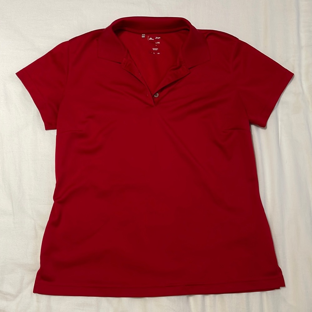 Adidas red Polo shirt